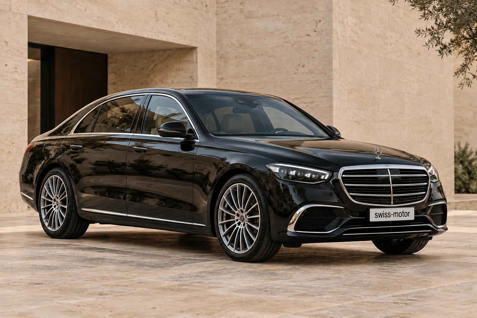 Mercedes Classe S, illustration générée par IA